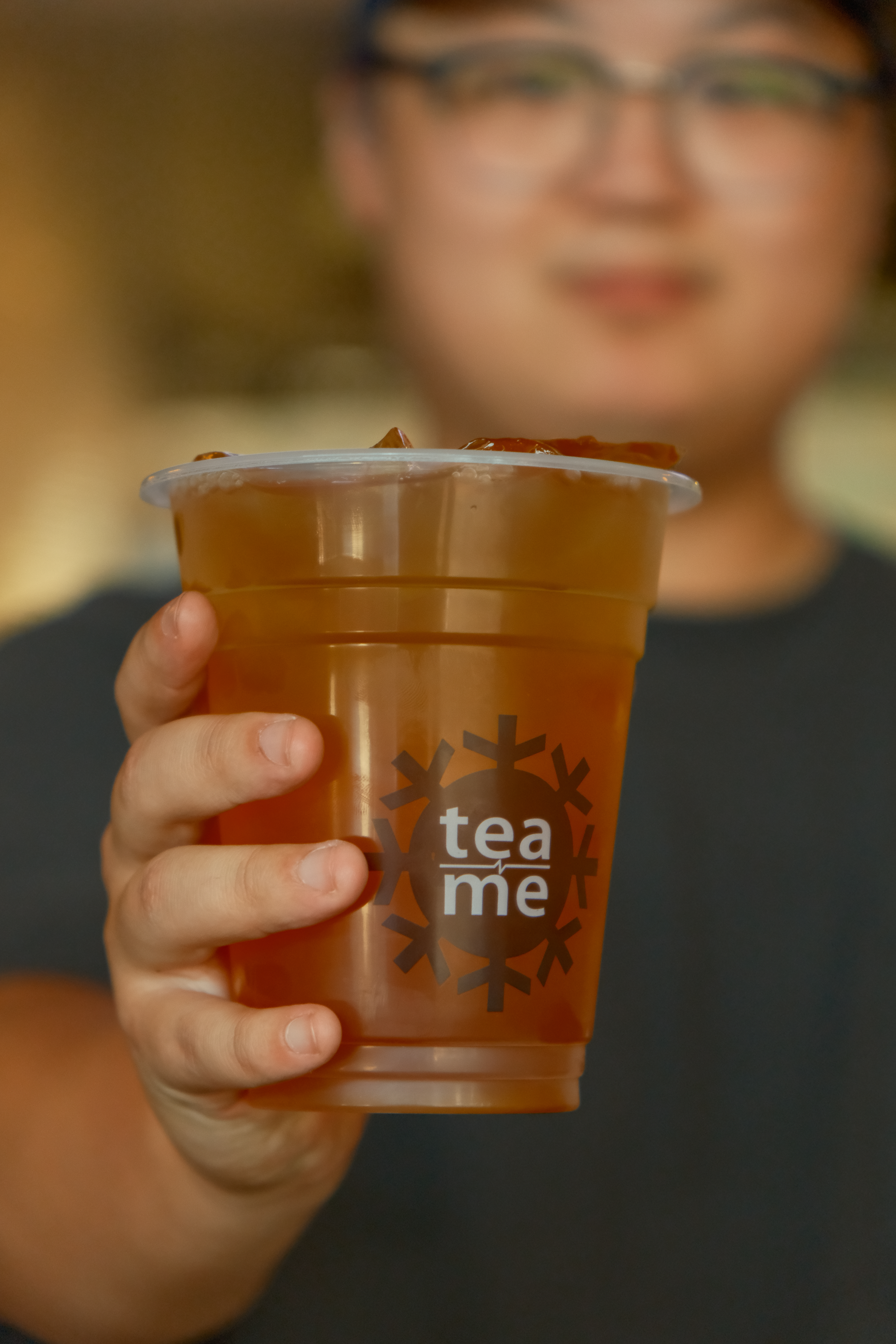 A pour of fresh tea at Tea N' Me